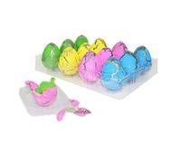 Generic Oeufs de Dinosaure Gonflables, Jouets D'éclosion Magiques, Paquet de 12 œufs de Dinosaure pour Un Apprentissage Amusant, Meilleur Cadeau pour Les Enfants, Matériau EVA coloré, 4x6 Cm (comme