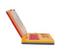 Generic Ordinateur Portable d'apprentissage pour Enfants, Jouet éducatif de Simulation de Musique à LED pour Garçons et Filles en Bas âge, Plastique 19x15.7x3.8cm, 1 unité (Souris rétractable Jaune)
