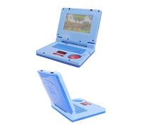 Generic Ordinateur Portable d'apprentissage pour Enfants, Jouet éducatif de Simulation de Musique à LED pour Garçons et Filles en Bas âge, Plastique 19x15.7x3.8cm, 1 unité (Souris Bleue Non
