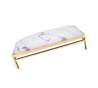 Generic Oreiller à Main pour Nail Art, Coussin élégant en Cuir PU pour Réduire la Pression des Mains au Salon de Manucure, Couleur Grise (Modèle de marbre)