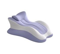 Generic Oreiller Ergonomique Incliné Coussin de Soutien Oreiller de Lecture Traversin pour Ventre En Mousse à Mémoire de Forme Adapté pour Lire Au Lit et sur, Violet