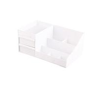 Generic Organisateur de Bureau de Maquillage, Boîte de Rangement de Cosmétiques Propre et élégante avec Tiroirs pour Fournitures d'art de Bureau Scolaire pour Soins de la Peau et Dessus de vanité (M