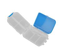 Generic Organisateur de Pilule de Voyage, Porte-pilules pour une Pilule à Bourse de Voyage Organisateur de Pliable Travel 3 Couches 7 Jours Hebdomadaire Boître à Médecine Quotidienne (BLUE)