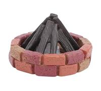Generic Ornement de Feu de Camp Miniature LED, Maison de Poupée Réaliste, Fausse Décoration de Feu pour Raconter des Histoires, Modèle en Résine