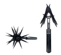 Generic Outil 2 en 1 pour calmer le sol de jardin, ameublissement de pelouse, arête rotative, champignon rotatif, pour pelouse, champ de légumes, plantation, décapage du sol