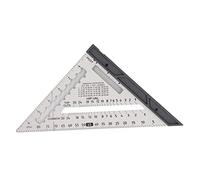 Generic Outil carré en Alliage D'aluminium, de 7 Pouces, avec Règle Courte Détachable pour le Travail du Bois, Mesures Précises (SILVER)