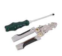 Generic Outil de Dénudage de Fil en Acier Inoxydable, Pince D'électricien Multifonctionnelle 21 en 1 pour le Câblage Domestique 7 Pouces