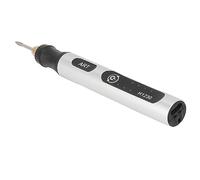 Generic Outil de Gravure électrique Portable, Outil Rotatif Rechargeable Compact et Léger pour Projets de Bricolage Métal Verre Bois 43g Argent
