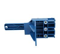 Generic Outil de Guidage de Perçage du Bois, Localisateur de Trous de Perçage Droit et Réglable Précis, Ensemble de Menuiserie pour Accessoires de Menuiserie, Plastique ABS 41 Pièces (BLUE)