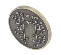 Generic Outil de Langage de Cryptage Léger de Pièce de Monnaie de Code Morse pour la Radio Amateur et L'exploration des Enfants en Cuivre galvanisé 30x30x3mm