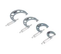 Generic Outil de Mesure du Micromètre, 4pcs 0-4in Micromètre Impérial Diamètre Extérieur Extérieur Définir le Définir l'Outil de Mesure du avec clé à clé