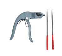 Generic Outil de Préhension d'empreinte, Outil de Maintien d'empreinte de Gabarit 'estampage à Poignée Ergonomique avec 2 Limes, Mécanisme de Verrouillage et Goupille de Fixation, pour le