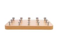 Generic Outil de Rééducation Main en Bois Visserie en Acier Inoxydable pour Exercices des Doigts et Coordination Œil-main, pour Patients Hémiplégiques en Réhabilitation à Domicile