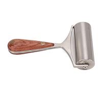 Generic Outil de Rouleau en Cuir de Haute dureté pour L'artisanat du Cuir de Bricolage, Manche en Bois Antidérapant, 1 unité, Parfait pour le Lissage du