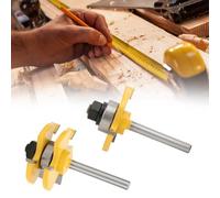 Generic Outil de Travail du Bois Durable en Forme de T à 3 Dents pour Panneaux de Particules MDF, 2 Pièces pour les Amateurs de Bricolage