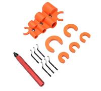 Generic Outil D'ébavurage de Tuyaux avec Jauge de Profondeur 6 en 1 et Outils de Retrait de Raccords pour Raccords à Connexion Rapide, Entretien de Plomberie, PVC Cuivre PEX - 5 Pièces