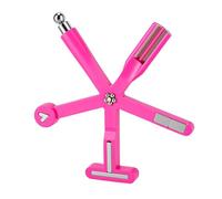 Generic Outil Magnétique pour Ongles œil de Chat 8 en 1 avec Motif étoile de Mer pour un Superbe Nail Art - Poignée en Silicone pour une Prise en Main et un Voyage faciles. (rouge)