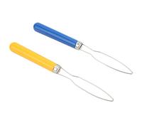 Generic Outil Portatif de Poignée Légère et Antidérapante D'aide de Crochet de Bouton, Enfileur Rapide de Bouton pour les Types de Couture, 2 Pièces pour la Maison