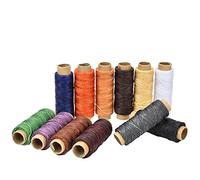 Generic Outil Professionnel de Couture du Cuir, 12 Couleurs, 50 Mètres de Fil ciré pour L'artisanat du Cuir