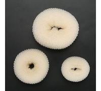 Generic Outils de Coiffure pour Femmes, 3 Pièces, pour un Look soigné, Attaches élastiques en Forme de Donut, 9x8x6cm