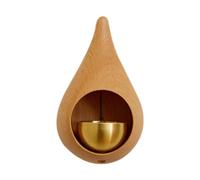 Generic Ouverture de Porte de Commerçant, Sonnette En Bois, Cadeau de Pendaison de Crémaillère avec Réfrigérateur de Jardin En Laiton, Couleur Du Bois