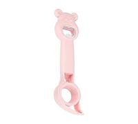 Generic Ouvre-bouteille Multifonction Ouvre- Ouvre-canette Accessoires de Cuisine Ergonomique Poignée Confortable En Acier Inoxydable Adapté pour La Mais, rose