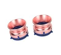 Generic Ouvre-Porte de 10 Pouces, Poignée Métallique en Aluminium Verrouillable, 1 Paire d'adaptateur de Moyeu Nab Portable pour Magnétophone Bobine à Bobine pour B67 (Or Rose)