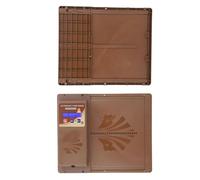 Generic Ouvre-Porte de Poulailler, Affichage LED, Capteur de Lumière Programmable, Télécommande, Ouvre-Porte Automatique pour la Protection des Volailles (Brown)