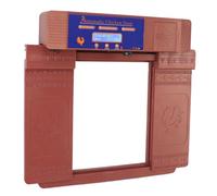 Generic Ouvre-Poulailler à Double Porte, Affichage LED Anti-pincement Infrarouge étanche, Porte Automatique de Poulailler Facile à Utiliser pour Les Oies pour Les Arrière-Cours pour Les Fermes