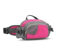 Generic Pack de Taille à Eau, Sac à Courroie de Sport Extérieur Léger avec Porte-Bouteille d'eau pour Le Cycle de Marche (Rose Rouge)