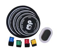 Generic Pads D'étouffoir de Batterie 10, 12, 14 et 16 Pouces, Ensemble de Pads Silencieux pour Batterie, Pad D'entraînement Intérieur et Extérieur, Am, avec 4 Sourdines de Cymbales