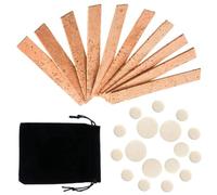 Generic Pads en Liège pour Clarinette, Lot de 27 Pièces Multicolores, Accessoires de Réparation pour Instruments à Vent, Coussinets pour Clarinette si Bémol, Fournitures