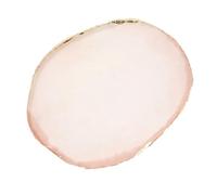 Generic Palette de Résine pour Nail Art, Mélange Lisse pour Outil de Bricolage, Panneau D'affichage de Manucure, Bord doré, Convient pour les Couleurs de Nail Art, Fond de Teint, Rouges à Lèvres,