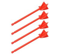 Generic Palettes de Mélangeur de Résine, ABS Durable, Forte Force de Mélange pour un Mélange Uniforme D'époxy, Accessoire de Perceuse de Mélangeur de Peinture Réutilisable 4 Pièces (rouge)