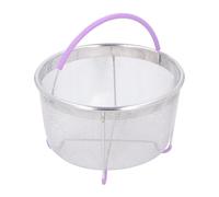 Generic Panier à Vapeur en Acier Inoxydable, Passoire Pratique pour Autocuiseurs, Casseroles avec Poignée, Bénéfique pour la Forme Physique et la santé 6QT