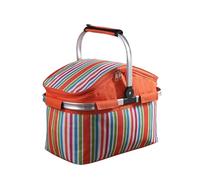 Generic Panier De Pique-Nique Isotherme Avec Compartiment Isotherme, Panier Glacière Portable Pour Pique-Nique Familial