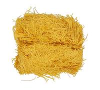 Generic Panier de Remplissage, 500g Raffia Paper Remplissage Léger sans Odor sans Odor de Papier Râpe (jaune vif)