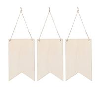 Generic Panneau en Bois Suspendu inachevé, Plaque en Bois Vierge, 48 Pièces en contreplaqué de Peuplier pour l'artisanat de Bricolage