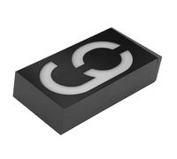 Generic Panneau Lumineux LED avec Design Anti-démontage dissimulé, Charge Solaire, Contrôle Manuel, éclairage D'adresse Murale de Porte de Villa, Polysilicium 7,1 X 3,9 X 1,6 Pouces (numéro 9)