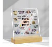 Generic Panneau moderne en acrylique pour décoration de table ou de bureau - Cadeau pour femme et homme - Éducateur, mentor, frère, anniversaire, Noël