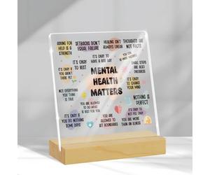 Generic Panneau moderne en acrylique pour décoration de table ou de bureau - Cadeau pour femme et homme - Éducateur, mentor, frère, anniversaire, Noël