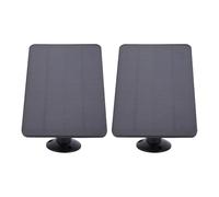 Generic Panneau Solaire 10 W, 2 Pièces Adaptées pour Sonnette à Batterie Annulaire Extérieure, Câble de Charge de, étanche IP65 Réglable à 360°, Silicium Monocristallin, Protection