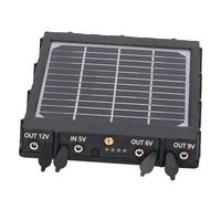Generic Panneau solaire de 8000 mAh, panneau solaire pour appareil photo, sortie 12 V 9 V 6 V, matériau ABS, compatibilité multi-appareils, charge rapide en 5 heures, utilisation extérieure de qualité