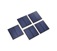 Generic Panneau Solaire Haute efficacité 0,45 W pour Jouets électriques, Taille Compacte, Conception Résistante aux Intempéries en Polysilicium, 5 Unités