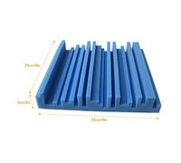 Generic Panneaux de Mousse D'insonorisation Idéaux pour les Salles de Contrôle de Studio, 6 Pièces de Mousse D'isolation Phonique de Studio Haute densité, Rouge/bleu/noir (6PCS)