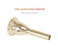 Generic Papier en Bouche de Tuba, Porte-parole de Musique comme Trumpet Taille 7 Matériau de Laiton équivalent pour le Confort de Jeu Tuba, Brilliant Acoustics (GOLD)