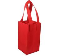 Generic Paquet à Vin Rouge en Feutre Compartiment Intérieur, Capacité pour 4 Bouteilles, Design Élégant et Pratique pour Transport Facile