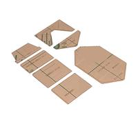 Generic Paquet de Cartes Transparentes, Modèle en Acrylique, Distance de Coupe Précise pour une Fabrication de Portefeuille Exquise pour la Famille et les Amis