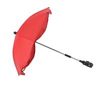 Generic Parasol Pare-soleil pour Poussette en Polyester Haute densité, Parasol de Poussette Réglable à 360 Degrés pour bébé, UPF50, adapté à Diverses Chaises Pliantes (Rouge (colle argentée))