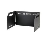 Generic Pare-vent à 3 plaques pour réchaud d'extérieur, polyvalent, pliable, réchaud à gaz, déflecteur de vent, sac de rangement, brûleur de cuisson, écran coupe-vent pour poêles à butane de camping